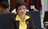 Bị can Châu Thị Thu Nga bị truy tố về tội "lừa đảo chiếm đoạt tài sản". Ảnh chụp bà Nga khi đang là ĐBQH 