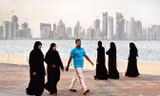 Qatar đang bị các nước láng giềng cô lập. Ảnh: AP.