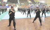 Một tiết mục biểu diễn võ thuật tại buổi lễ khai mạc.