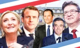 Các ứng viên chính trong cuộc chạy đua vào Điện Élysée. Ảnh: Getty Images.