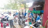 “Đội rửa xe thanh niên” tại thành phố Bắc Giang.