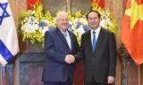 Chủ tịch nước Trần Đại Quang và Tổng thống Israel Reuven Rivlin hội đàm ngày 20/3 tại Hà Nội. Ảnh: Nhật Bắc.