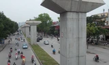 Dự án đường sắt đô thị Cát Linh - Hà Đông chậm tiến độ, đội vốn hơn 300 triệu USD. Ảnh: Trọng Đảng.