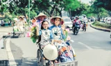 Ngọc Hân tại Festival Áo dài Hà Nội hồi tháng 10. Ảnh: NVCC.