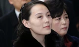 Hình ảnh bà Kim Yo-jong khi vừa đến sân bay Incheon chiều 9/2. Ảnh: Business Insider.