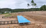 Một dự án phân lô bán nền trái phép ở xã Dương Tơ.