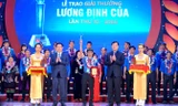 Lễ trao giải thưởng Lương Định Của lần thứ XI năm 2016. Ảnh: Xuân Tùng.