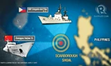 Trung Quốc đã giành quyền kiểm soát bãi cạn Scarborough từ tay Philippines. Ảnh: Rappler.