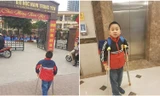 Học sinh bị gãy chân ở trường Nam Trung Yên đã đi học trở lại