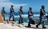 Lính hải quân Trung Quốc hiện diện trái phép trên đảo Phú Lâm thuộc quần đảo Hoàng Sa của Việt Nam.