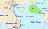 Xuất hiện áp thấp nhiệt đới trên biển Đông