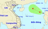 Xuất hiện áp thấp nhiệt đới trên biển Đông