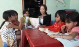 Lớp học thêm tình thương của chị H’Blao. Ảnh: Nhân vật cung cấp.
