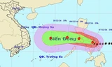 Ảnh hướng đi của bão Hagupit. Ảnh: Trung tâm DBKTTVTƯ.