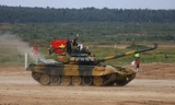 Kíp xe tăng của Việt Nam tại Army Games 2020. (Ảnh: Trần Hiếu/TTXVN)