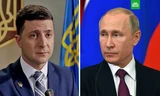 Tổng thống Ukraine Zelensky (trái) và tổng thống Nga Putin. Ảnh: Iaccenters.com