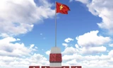Người Việt trẻ và cột cờ Tổ quốc huyện đảo Lý Sơn
