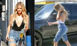 Khloe Kardashian khoe vòng 3 nảy lửa trên phố