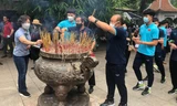 U23 Việt Nam dâng hương tại Đền Hùng, Phú Thọ 