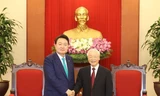 Tổng Bí thư tiếp Tổng thống Hàn Quốc: Đồng hành để cùng phát triển