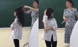 Cô giáo cắt tóc của nữ sinh ngay trên bục giảng