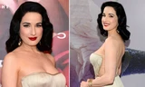 Vũ nữ thoát y Dita Von Teese khéo léo khoe vòng một