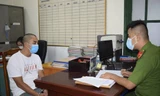 Nguyễn Tùng Lâm (cán bộ CDC Hải Dương) tại cơ quan công an.