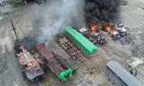 Hải Dương: Điều tra vụ cháy hàng loạt container ở cảng Phú Thái