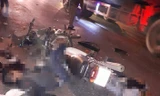 Hiện trường vụ tai nạn.