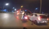 Kinh hoàng 'quái xế' tông văng chiến sĩ CSGT
