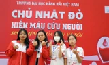 Sinh viên Đại học Hàng hải Việt Nam hiến máu cứu người dịp cận Tết