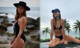 'Chân dài' Victoria's Secret diện bikini hút mắt ở Sri Lanka