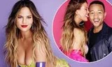 Siêu mẫu Chrissy Teigen diện nội y tình tứ bên chồng