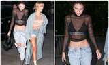 Kendall Jenner, Hailey Baldwin mặc quyến rũ khoe chân dài, eo thon