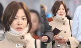 Song Hye Kyo mặt mộc phờ phạc ở sân bay