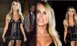Mỹ nhân truyền hình Hayley Hughes váy ngắn dạo chơi Halloween