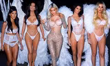 Chị em nhà Kim Kardashian hóa thân thành thiên thần nội y 