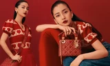 Angelababy sành điệu với sắc đỏ nóng bỏng của Dior