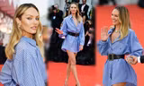 Mặc váy như pyjama của chồng, siêu mẫu Nam Phi khoe chân dài mê mải
