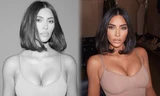 Kim Kardashian mặt V-line, đường cong 'đồng hồ cát' nóng bỏng