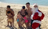 Cristiano Ronaldo đưa bạn gái và 4 con đi tắm biển mừng Giáng sinh