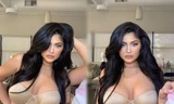 Kylie Jenner diện nội y tôn ngực tròn đầy