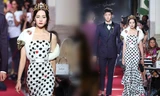 Mỹ nữ 9x gốc Á lộng lẫy nổi bật trong show của Dolce & Gabbana
