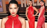 Adriana Lima quyến rũ với đầm đỏ tôn đường cong 'rực lửa'