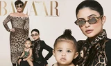 Cô út tỉ phú nhà Kardashian cùng mẹ và con gái sang chảnh trên bìa Bazaar