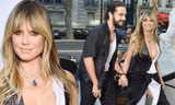 Mỹ nhân Đức Heidi Klum hở bạo 'vòng 1' sánh đôi tình trẻ kém 16 tuổi