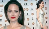 Angelina Jolie diện váy xẻ cao, đẹp lộng lẫy như nữ thần