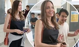 Angelina Jolie cố không khóc khi chia tay con trai Maddox tại Hàn Quốc