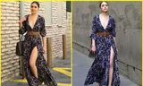 Olivia Culpo đẹp lộng lẫy với đầm xẻ cao, khoét sâu