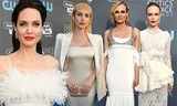 Angelina Jolie trẻ trung rạng rỡ, đẹp nhất dàn mỹ nhân đầm trắng